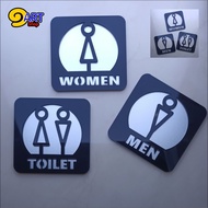 Modern Bathroom SIGN Symbol Comes With Size Cute 9X9 Cm. [CIRCLE IN 9X9 NO.55]