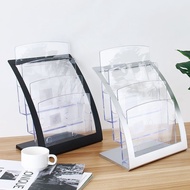 A4 acrylic display rack three-layer desktop inform A4 acrylic display rack three-Tier desktop Data r