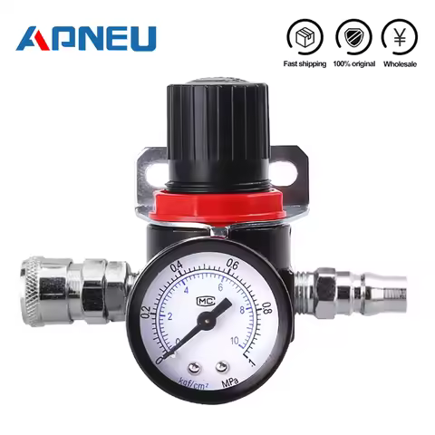 AR2000 02 G1/4'' Pressure regulator Mini Air Ar2000-02 Relief Control Compressor Regulator Treatment