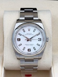 ROLEX 勞力士 OYSTER PERPETUAL 114200 白色面