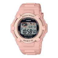 CASIO卡西歐 BABY-G系列 電波信號校準 女士電子手錶BGR-3003NC-4JF 粉色 1塊
