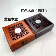 High-End Ink Pad Extra Large Wooden Box Ink Pad Ink Pad Square Retro Extra Large Ink Pad Ink Pad Jad