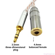 Bang Quality HIFI 2 5mm Balanced Male to 4 4mm Balanced Male  Adapter Cable 4 4mm to 2 5mm Balance C