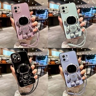 Casing Xiaomi Mi 11 Lite Case Xiaomi Mi 9T Pro Case Xiaomi 11T Pro Case Xiaomi Mi 8 Case Xiaomi Mi 9 Pro Case Xiaomi Poco X3 NFC X3 Pro Case Xiaomi Poco M3 Case Fashion Silicone Cute Cool Anime Astronaut Stand Phone Cover Case With Rope TG