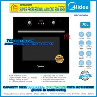 Midea Build-in Oven 70L Build-in Oven Digital Control with 8 Functions