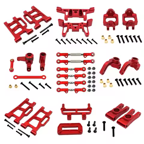 MJX Hyper Go 12212 Metal Steering Cup Hub Carrier Steering Assembly Swing Arm Link Set 1/12 RC Car U