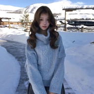 No Brand | เสื้อสเวตเตอร์หนา นุ่มสบาย