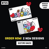 BT21 Collectible EZLink Card by EZ-Link (Koya, RJ, Shooky, Mang, Chimmy, Tata, Cooky, Tata)