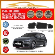 Hyundai I30 N Hatchback 2018-2022 ( 6 /7 pcs) Car Magnetic Sunshade