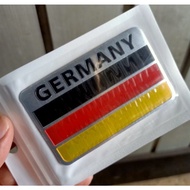GERMANY GERMANY COUNTRY EMBLEM STICKER MADE IN ALUMINUM METAL