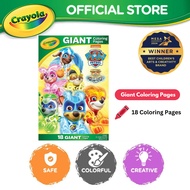 Crayola Paw Patrol Giant Coloring Pages, 18 Giant Paw Patrol Coloring Pages, Gift for Kids Age 3+