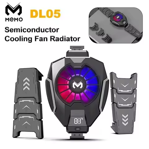 MEMO DL05 Semiconductor Refrigeration Game Cooler Back-clip Cooling Fan Radiator for Tablet Universa