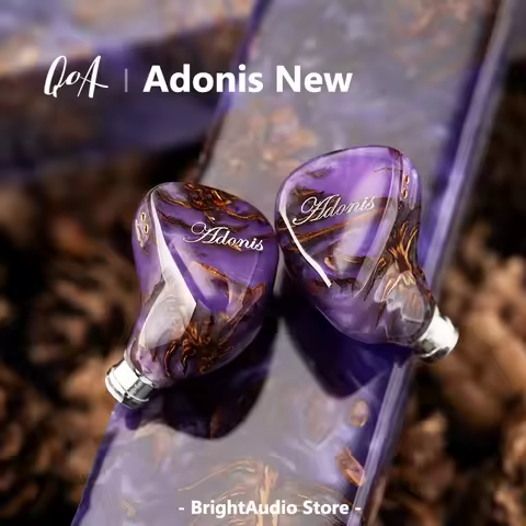 Kinera QoA Adonis New 1DD+2BA Hybrid Driver In-Ear Earphone Pinecone Resin Shell 3.5+4.4mm 0.78mm Wi