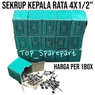 FLAT HEAD SCREW FLAT HEAD SCREW 4X1/2" 1 BOX UNIVERSAL