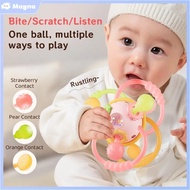 Teether Baby Rattle Manhattan Ball Baby Rattle Ball Busy Toy Teether Sensory Toys Activity Toy Grind