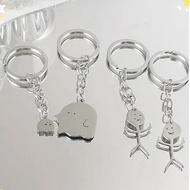 Mujicici Small Cute and Fun Dango Ghost Keychain