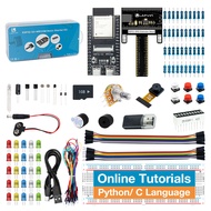 ชุดสตาร์ตเตอร์พื้นฐาน LAFVIN สำหรับ ESP32-S3-WROOM อุปกรณ์สำหรับการเรียนรู้โปรแกรม Arduino IDE พร้อม