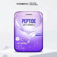 Mặt Nạ Peptide Trẻ Hóa, Lấp Đầy Vết Nhăn Foodaholic Peptide Anti Wrinkle Mask 23ml