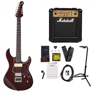 YAMAHA/Pacifica 611HFM RTB Root Beer Marshall MG10 Amplifier Included Electric Guitar Beginner Set