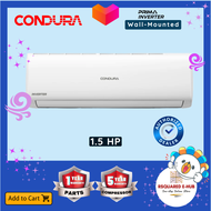 Condura Prima Inverter Split Type Wall-Mounted Air Conditioner Smart Cooling Silver Ion Filter High EER R32 Aircon 1.5HP