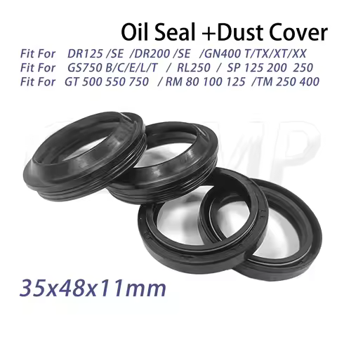 35x48x11 Fit for Suzuki RM80 SP125 200 250 DR125 200 SE GN400 T/TX/XT/XX RM100 RM125 Front Fork Oil 