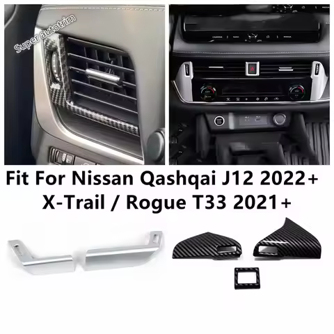 Middle AC Air Conditioning Outlet Cover Trim Accessories For Nissan Qashqai J12 2022 - 2025 / X-Trai