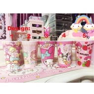 My melody, little twin stars big size melamine cups 480m;