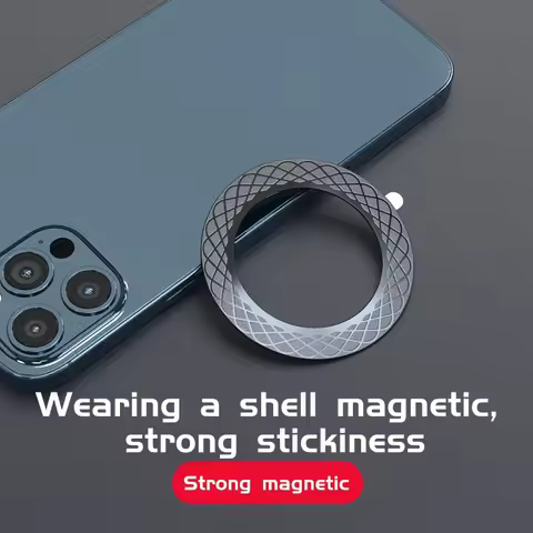 2PC Magnetic Metal Plate Ring for Magsafe Wireless Charger Iron Sheet Sticker Magnet CellPhone Holde