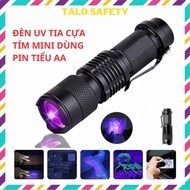 Mini UV Flashlight metal aluminum ultraviolet light step 365nm- 395nm