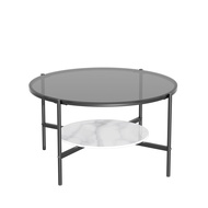 โต๊ะกลางหินอ่อน จริง หินอ่อน 80cm โต๊ะกาแฟสวยๆ กลม โต๊ะกลางหินอ่อน Marble Round Coffee Table โต๊ะกลา