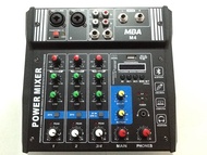 เครื่องขยายเสียง และเครื่องผสมสัญญาณเสียง Power Mixer MBA M4 4 Channel BLUETOOTH USB Effect MBA