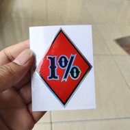 1% cutting sticker one percent hologram base