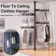 OutingSG® Adjustable Clothes Drying Hanger Rack with Floor To Ceiling Tension Pole