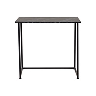 [特價]樂嫚妮 仿石紋免組裝折疊桌/E1板材辦公書桌-寬80cm-(2色)大理石黑色