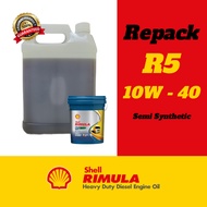 Shell Rimula R5 R6 10W-40 Synthetic Technology - (REPACK) Minyak Hitam
