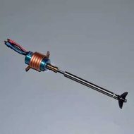 Remote Control Boat 2440 Brushless Motor Power Set with Copper Water-Cooled 3mm Hard Shaft Two-Blade