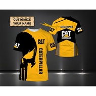 Personalized Cat Caterpillar Printed Tshirt / Baju Microfiber Jersi / Jersey Sublimation / Tshirt Je