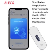 Bluetooth ECG Monitor With OLED EKG AI AnalysiArrhythmias Holter Heart Health Monitor Screen Show Re
