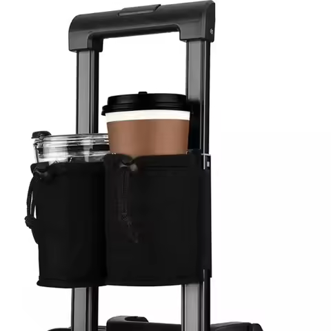 Luggage Cup Set Travel Portable Drink Cup Set Multifunctional Storage Luggage Case Hands-free Milk T