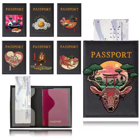 Series Travel Passport Cover Holder Protective Cover ID Credit Card for Long Journeys Flights