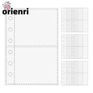 ORIENRI A7 Binder Pages, 6-Ring A7 Card Protector Sleeves,  Binder Refill