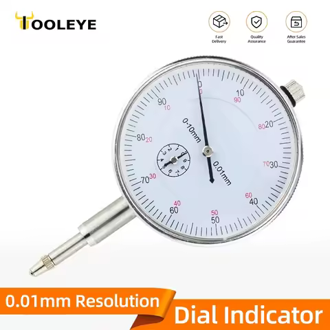 0-10mm Dial Indicator Precision Hour Type Indicator Meter Dial Bore Gauge Indicators Micrometer Meas