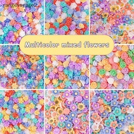 [rangevoyage2] 50Pcs 3D Mini Flower Lotus Rose Flatba Planar Resin Accessories DIY Craft Phone Patch