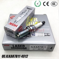 1กล่อง4หัว ILKAR7B11 4912หัวเทียน Iridium เลเซอร์อิริเดียมพรีเมี่ยมโตโยต้าแอลติส2.0 1.8 1.6/ Yaris 1