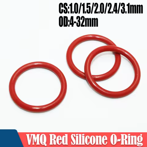 O Ring Silicone Gasket O-ring Sealing Oil Resistant Oring High Temperature CS 1/1.5/2/2.4/3.1 VMQ Wa