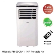 Midea 1HP Portable Air Conditioner / Aircond MPH-09CRN1 Air cond