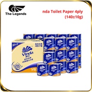 Vinda Toilet Roll Vinda Toilet Paper Sealed Packaging 厕纸 4Ply 1Roll 140g 1TLG