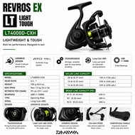 NEW 2026 DAIWA REVROS EX LT FISHING REEL