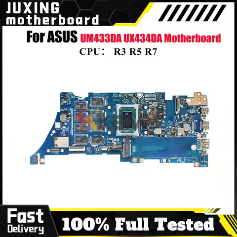 UX434DA Laptop Motherboard For ASUS ZenBook UX434D UM433DA UX434DA Notebook Mainboard With R3 R5 R7 