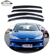 For Peugeot 206 2004-2008 Window Visor Vent Shades Sun Rain Deflector Guard For Peugeot 206 Auto Acc